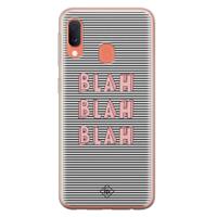 Samsung Galaxy A20e siliconen telefoonhoesje - Blah blah blah - thumbnail