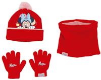 Muts, Handschoenen en Nekwarmer Minnie Mouse Lucky Rood - thumbnail
