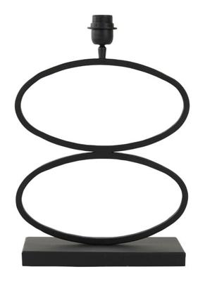 Light & Living Tafellamp 'Stelius' 42cm, kleur Mat Zwart (excl. kap)