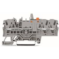 WAGO 2002-1771/401-000 Scheidings- en meetklem 3-etages 5.20 mm Push-In-klem Grijs 50 stuk(s) - thumbnail