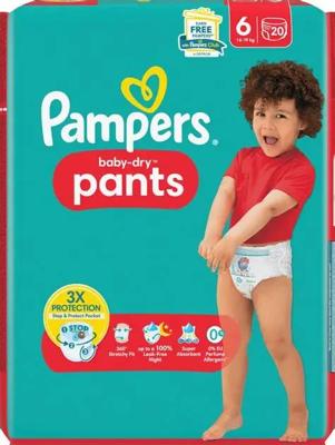 Pampers Pampers Baby Dry Pants Gr.6 Extra Large 14-19kg Single Pack 20 stk