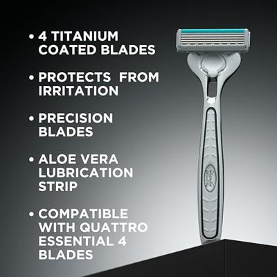 Wilkinson Wilkinson Sword Quattro Titanium Sensitive Scheermesjes - 12 stuks