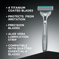 Wilkinson Wilkinson Sword Quattro Titanium Sensitive Scheermesjes - 12 stuks - thumbnail