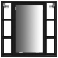 3-delige badkamermeubelset - zwart eiken - thumbnail