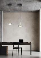 Trio Led hanglampCeleste Ø 22cm - smoke glas - 354910132 - thumbnail