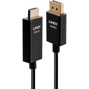 LINDY 40926 DisplayPort-kabel HDMI Aansluitkabel DisplayPort-stekker, HDMI-A-stekker 2.00 m Zwart