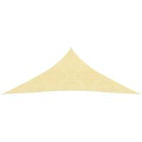 Zonnescherm HDPE driehoekig 5x5x5 m beige - thumbnail