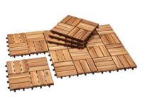 LIVARNO home 9 houten terrastegels - thumbnail