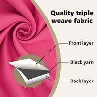 VidaXL Zwart-out gordijnen met ringen 2 pcs felroze 260 x 140 cm - thumbnail