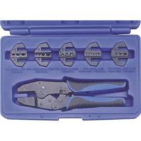 Kunzer 7CZ06 Krimptangset 6-delig Geïsoleerde kabelschoenen, Ongeïsoleerde kabelschoenen, Adereindhulzen 0.5 tot 16 mm² Incl. verwisselbare krimpinserts - thumbnail