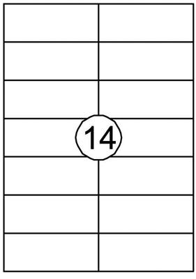 Etiket quantore 105x42.4mm 1400st | 10 stuks