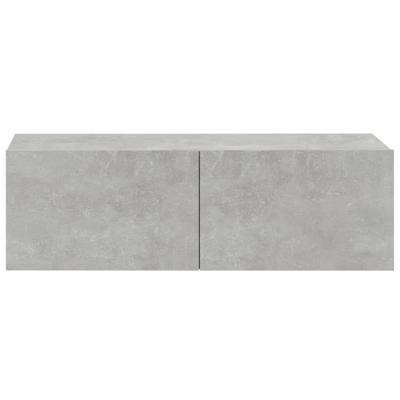 6-delige Tv-meubelset bewerkt hout betongrijs