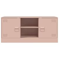 Tv-meubel 99x39x44 cm staal roze - thumbnail