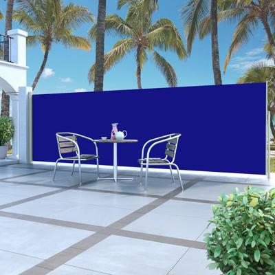 Windscherm uittrekbaar 160x500 cm blauw