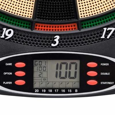 VidaXL Dartbord elektrisch met darts polypropeen zwart VidaXL Dartbord elektrisch met darts polypropeen zwart