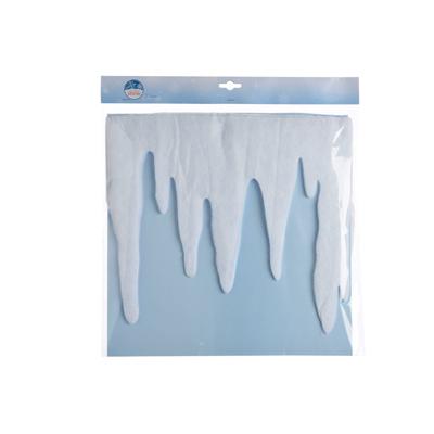 Pegelrand polyester l200 cm wit kerstslinger Decoris - Decoris