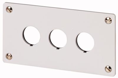 Eaton M22-E3 216544 Montageframe 3 inbouwplaatsen (Ø x h) 22 mm x 72 mm Grijs 1 stuk(s)