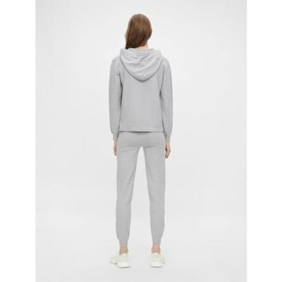 Lounge shirt / Hoodie - Grey Melange - Dames Loungewear hoodie grijs