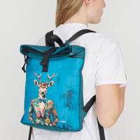 Mart Art Los Angeles Dressed Deer Rolltop Backpack Mini - thumbnail