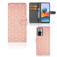 Xiaomi Redmi Note 10 Pro | Telefoon Hoesje | Pattern Orange - thumbnail