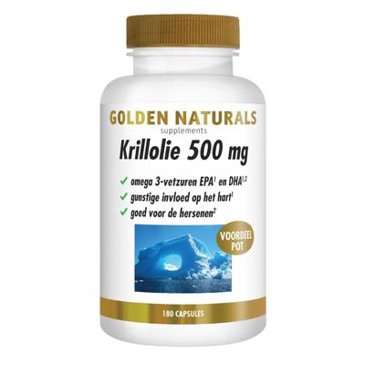 Golden Naturals Krillolie 500mg 180 Capsules