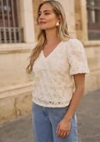 Freebird Boa Top | Off White - thumbnail