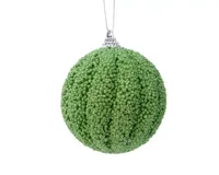 Groene foam kerstbal - thumbnail