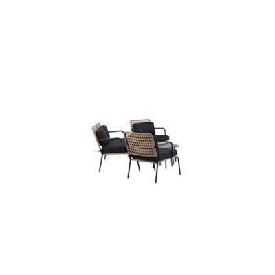 Nohr Loungeset 'Leontyne' Met bank, 2 stoelen en tafels