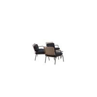 Nohr Loungeset 'Leontyne' Met bank, 2 stoelen en tafels - thumbnail