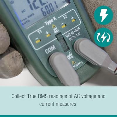 Extech Extech EX820A Stroomtang Digitaal IR-thermometer CAT IV 600 V Weergave (counts): 6000 Extech Extech EX820A Stroomtang Digitaal IR-thermometer CAT IV 600 V Weergave (counts): 6000
