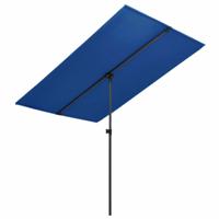 VidaXL Parasol met aluminium paal 2x1,5 m azuurblauw - thumbnail