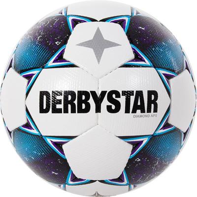 Derbystar Diamond II Voetbal Maat 5 Wit Blauw Paars