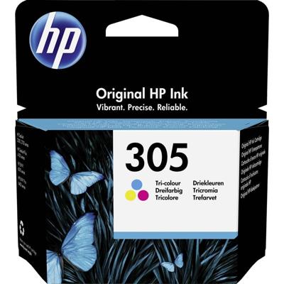 HP 305 originele driekleurige inktcartridge voor HP DeskJet 2300/2700 / Plus 4100, ENVY 6000 / Pro 6400 (3YM60AE) HP 305 originele driekleurige inktcartridge voor HP DeskJet 2300/2700 / Plus 4100, ENVY 6000 / Pro 6400 (3YM60AE)