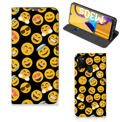 Samsung Galaxy M30s | M21 | Hoesje met Magneet | Emoji