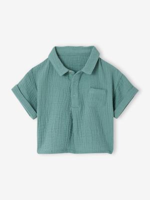 Hemd met korte mouwen smaragdgroen