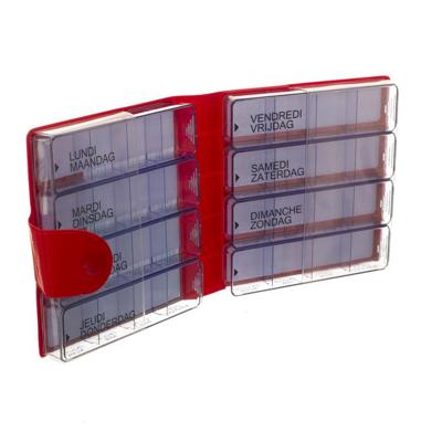 Medidose Pillendoos Groot Model Rood 1 Week