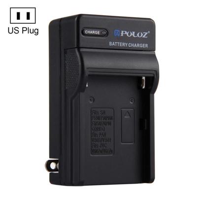 PULUZ VS Plug batterijlader voor Sony NP-F550 / F750 / F960 / FM50 / FM70 / FM90 / QM91D Panasonic VBD1 / VBD2 JVC V607u / V617u accu