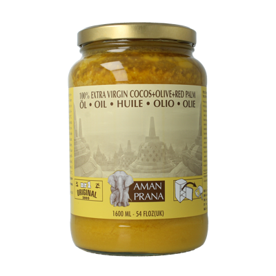 Amanprana Kokos-olijf-rode palm bio 1600 Milliliter