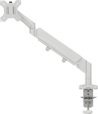 Leitz Ergo ruimtebesparende monitorarm, enkel, lichtgrijs