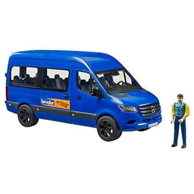 bruder Mercedes-Benz Sprinter Transfer met bestuurder modelvoertuig - thumbnail