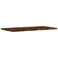 Wandschappen 4 st 60x30x1,5 cm bewerkt hout gerookt eikenkleur - thumbnail