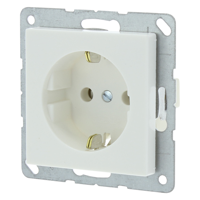 Jung AS500 Contactdoos | Inbouw | 1-voudig | Randaarde | Polarwit - 66.003.42 - thumbnail