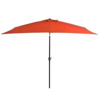 VidaXL Parasol met metalen paal 300x200 cm terracotta - thumbnail