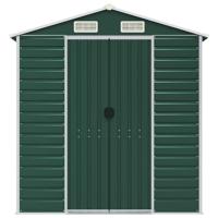Tuinschuur 191x130x198 cm gegalvaniseerd staal groen - thumbnail