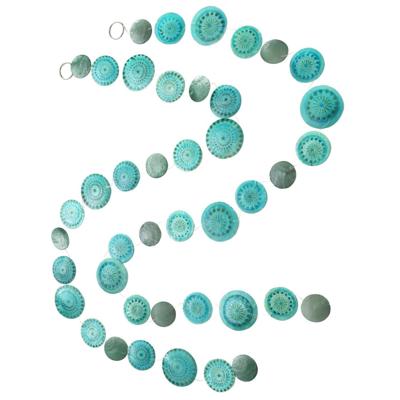 Boltze Home Capiz guirlande l180cm aqua blauw Boltze Home Capiz guirlande l180cm aqua blauw