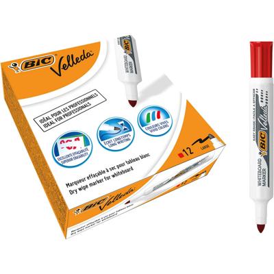Whiteboardmarker Bic Velleda 1711 rond large rood Whiteboardmarker Bic Velleda 1711 rond large rood