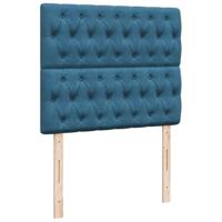 Boxspring met matras fluweel blauw 120x190 cm - thumbnail