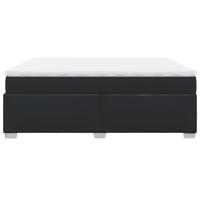 Boxspring met matras kunstleer zwart 200x200 cm - thumbnail
