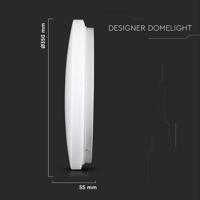 LED Plafondlamp - Diameter 35cm - 24 Watt 2600 lumen - Lichtkleur instelbaar - Opbouw - Melkglas effect - Plafonniere - Voor binnen - Wit - thumbnail