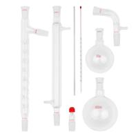 Laboratoriumglazen - destillatie - 14-delige set - thumbnail